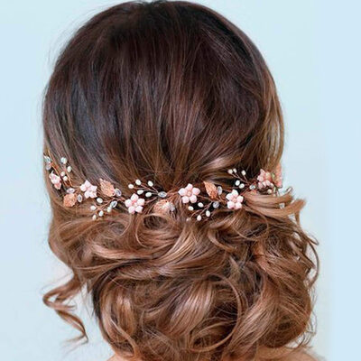 Crystal Perle Hårranker Hårtilbehør bryllup Hårpynt 