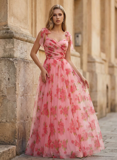 Sweetheart Pleated Tulle Dress
