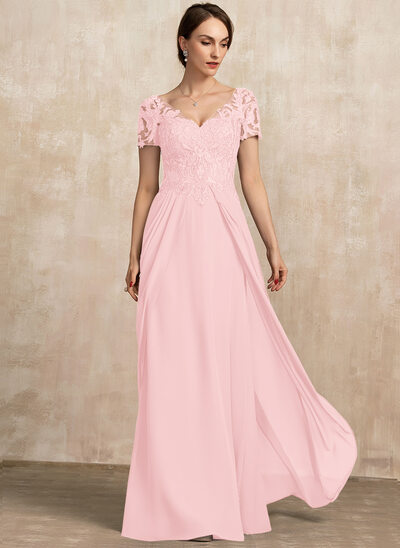 A-line V-Neck Lace Dress