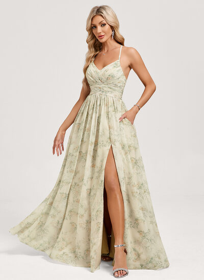 A-line Chiffon Dress