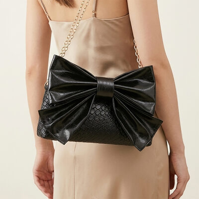 Party PU Evening Bags in Black