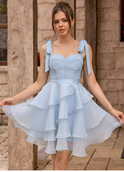 Decote coração babados vestido