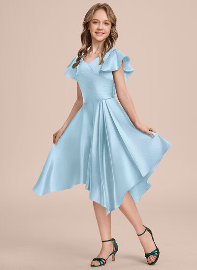 Kjole A-line kjole i Stretch sateng