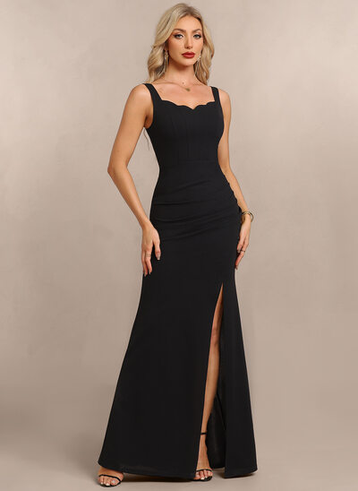 Stretch Crepe Maxi Dress