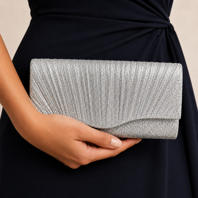 Wedding Polyester Clutch Bags in Gold