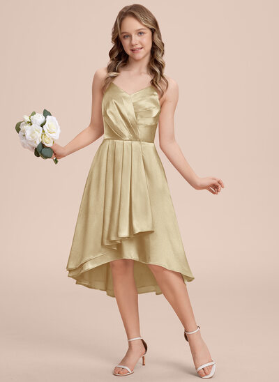 Kjole A-line kjole i Stretch sateng