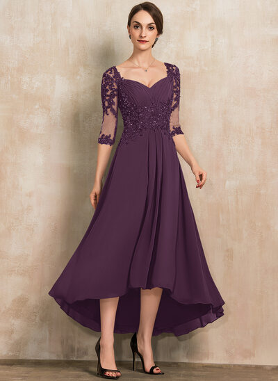 A-line Sweetheart Sequins Lace Dress