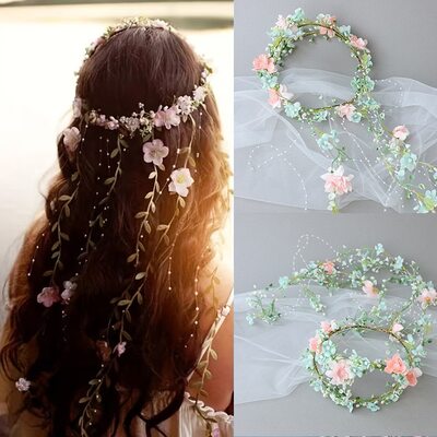 Pearl Flower Headbands Hair Accessories Headpieces