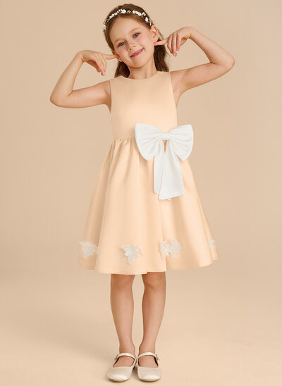 A-line Bow Lace Dress