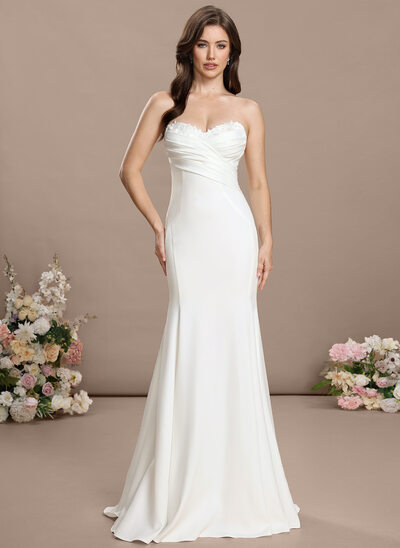 Trumpet/Mermaid Strapless Lace Dress