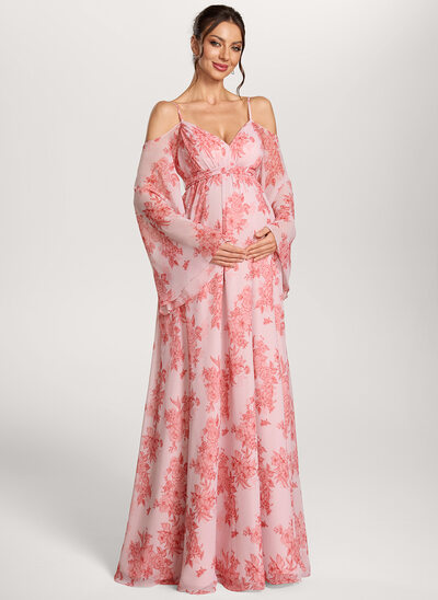 Umstandskleid in A-Linie aus Chiffon