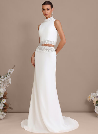 Sukienka Trapezowa Golf Koronka Sukienka