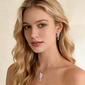 Elegant Cubic Zirconia Wedding Earrings Jewelry Sets 
