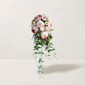 Artificial Wedding Flowers Cascade Silk Flower Roses Bridal Bouquets 