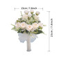 Artificial Wedding Flowers Free-Form Silk Flower Roses Bridesmaid Bouquets 