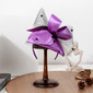 Women's Vintage Bow Veil Satin Wedding Kentucky Derby Fascinators With Headband 
