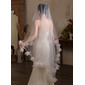 Floral Cut Edge Single Tier Bridal Chapel Length 79" Wedding Veils 