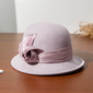 Women's Flip Brim Winter Silkabaca Wool Cocktail Cloche Hats 