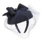 Women's Elegant Winter Bow Veil Wool Wedding Kentucky Derby Fascinators With Headband 