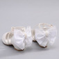 Girl's Closed Toe Satin Low Heel Flower Girl Shoes 