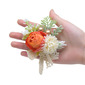 1 PC Artificial Wedding Flowers Silk Cloth Roses Boutonniere 