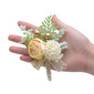 1 PC Artificial Wedding Flowers Silk Cloth Roses Boutonniere 