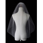Cut Edge Single Tier Bridal Fingertip Length 31" Wedding Veils 