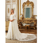 Lace Edge Enkeltlag Brud Katedralens lengde 300 cm Brudeslør 