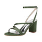 Women's Wedding Shoes Satin Block Heel Open Toe Wedding Sandals Bridesmaid Shoes Elegant Simple Wedding Daily Prom Cocktail Shoes 