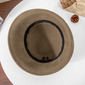 Women's Simple Winter Band Wool Wedding Tea Party Bowler Hats 
