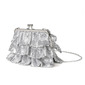 Sequin Elegant Wedding Prom Evening Polyester Evening Bags in Silver 