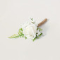 1 PC Kunstig Bryllupsblomster Silke Rosene Boutonnie 