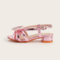 Girl's Sandals Daily Flower Faux Leather Open Toe Low Heel Shoes 