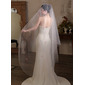 Pearl Butterfly Cut Edge Single Tier Bridal Cathedral Length 118" Wedding Veils 