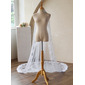 Lace Cut Edge Single Tier Bridal Cathedral Length 118" Mantilla Wedding Veils 