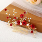 Rhinestone Floral Hair Combs Hair Accessories Wedding Headpieces 