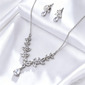 Gorgeous Cubic Zirconia Wedding Earrings Necklace Jewelry Set Jewelry Sets (Set of 2) 