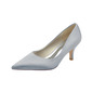 Women's Wedding Shoes Satin High Heel Point Toe Wedding Heels Bridesmaid Shoes Elegant Simple Wedding Work Shoes 