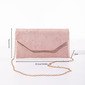 Fest Prom Polyester Clutch vesker i Burgunder Champagne rosa Sølv 