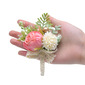 1 PC Artificial Wedding Flowers Silk Cloth Roses Boutonniere 