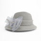 Femmes chapeau de paille de l'église de derby avec nœud papillon pour la mère de la mariée