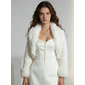 Faux fur bruids huwelijk wrap 