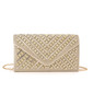 Rhinestone Elegant Party Evening Polyester Clutch Bags in Silver 