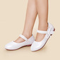 Mädchen Blumenmädchen Schuhe Hochzeit Party Schleife Perlen Kunstleder Flach Schuhe 