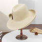 Women's Simple Winter Twist Bow Wool Wedding Tea Party Fedora Hats 