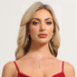 Classic Rhinestone Wedding Prom Necklace Earrings Bracelet Jewelry Sets (Set of 3) 
