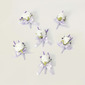 6 PCS Artificial Wedding Flowers Silk Baby's Breath Boutonniere 