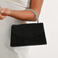 Elegant Party Formal Evening Flannelette Material Evening Bags in Black 