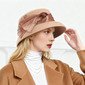 Women's Classic Winter Silkabaca Wool Wedding Tea Party Bowler Hats 