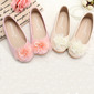 Girl's Flats Flower Girl Shoes Closed Toe Flat Heel Leatherette Girls' Shoes 